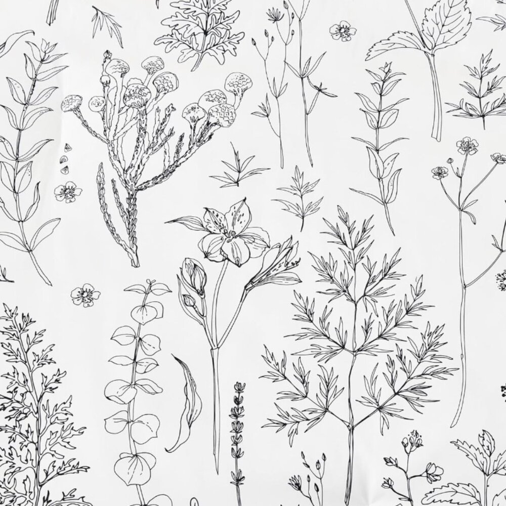 White Flowers 3 Pieces Bedding Set - Picture 5 of 8